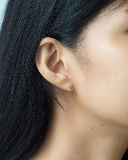 Two Tone Flower Stud