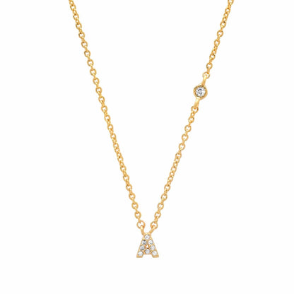 CZ Initial Necklace
