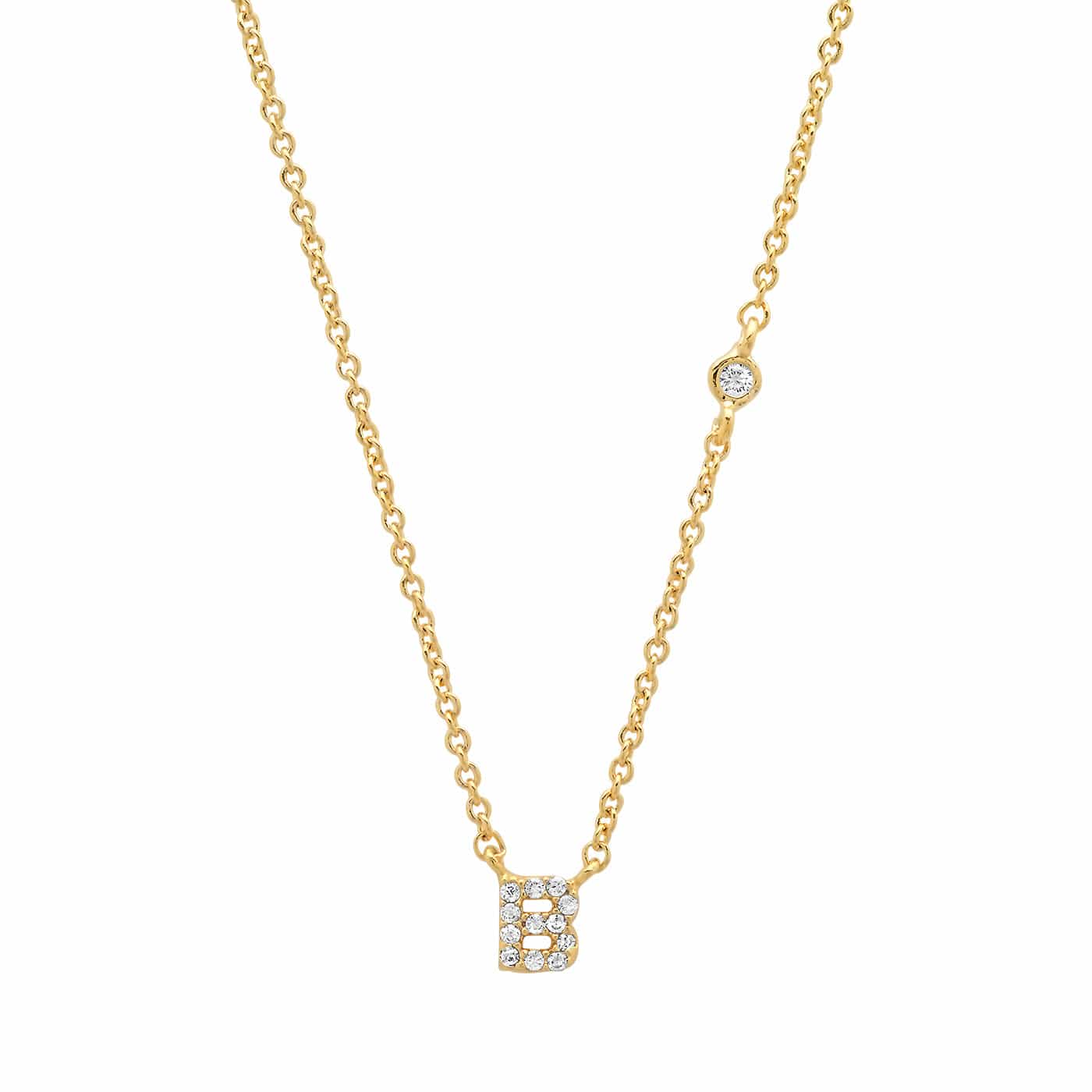 CZ Initial Necklace