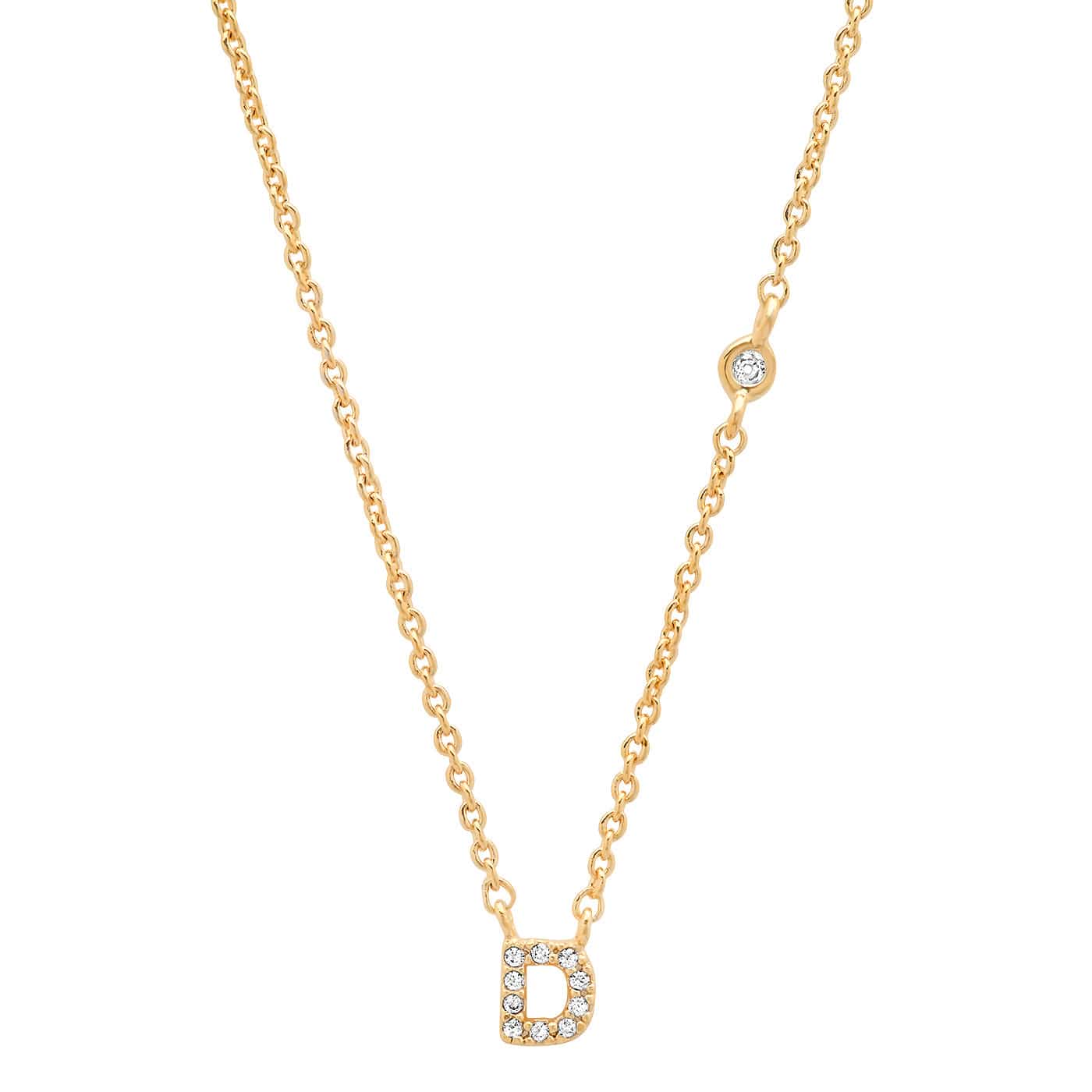 CZ Initial Necklace