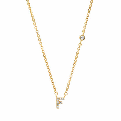 CZ Initial Necklace