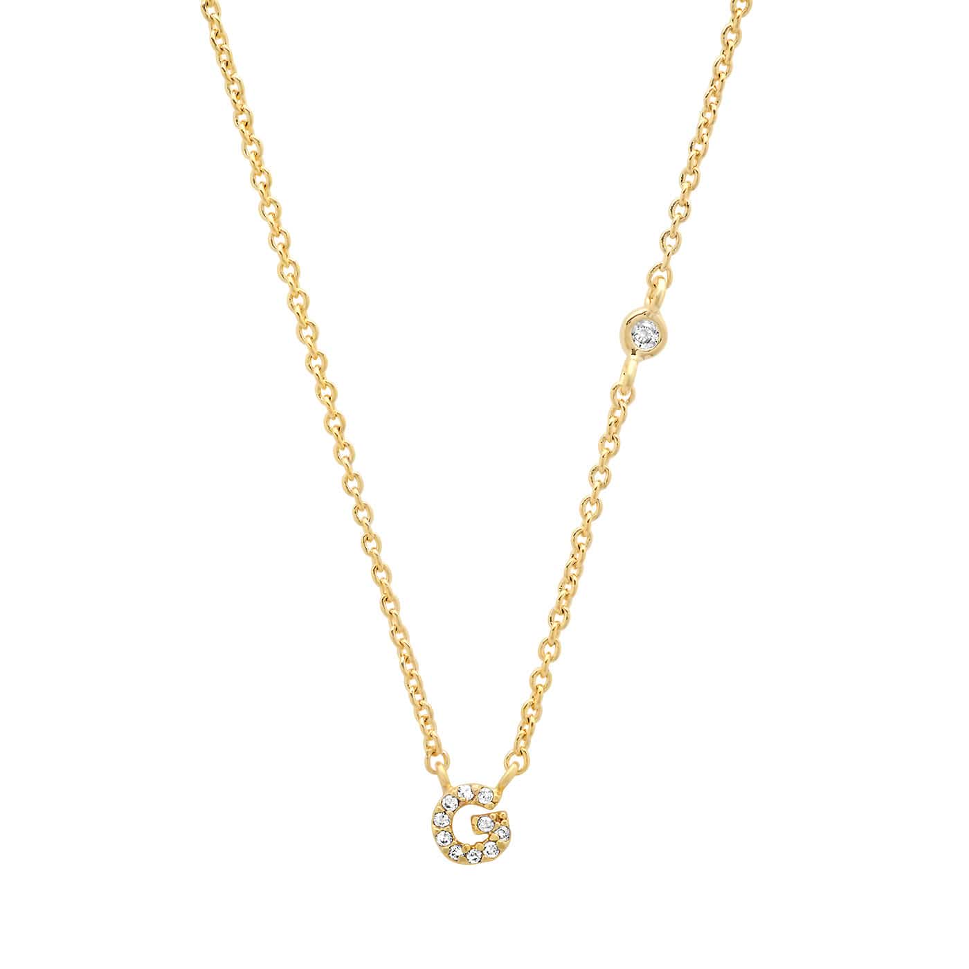 CZ Initial Necklace
