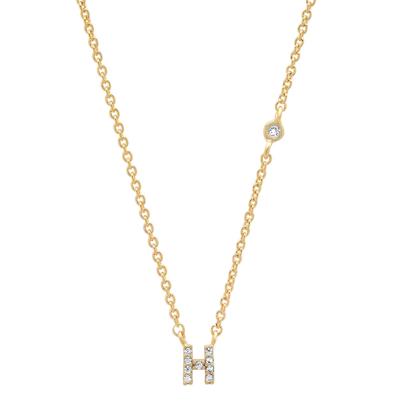 CZ Initial Necklace