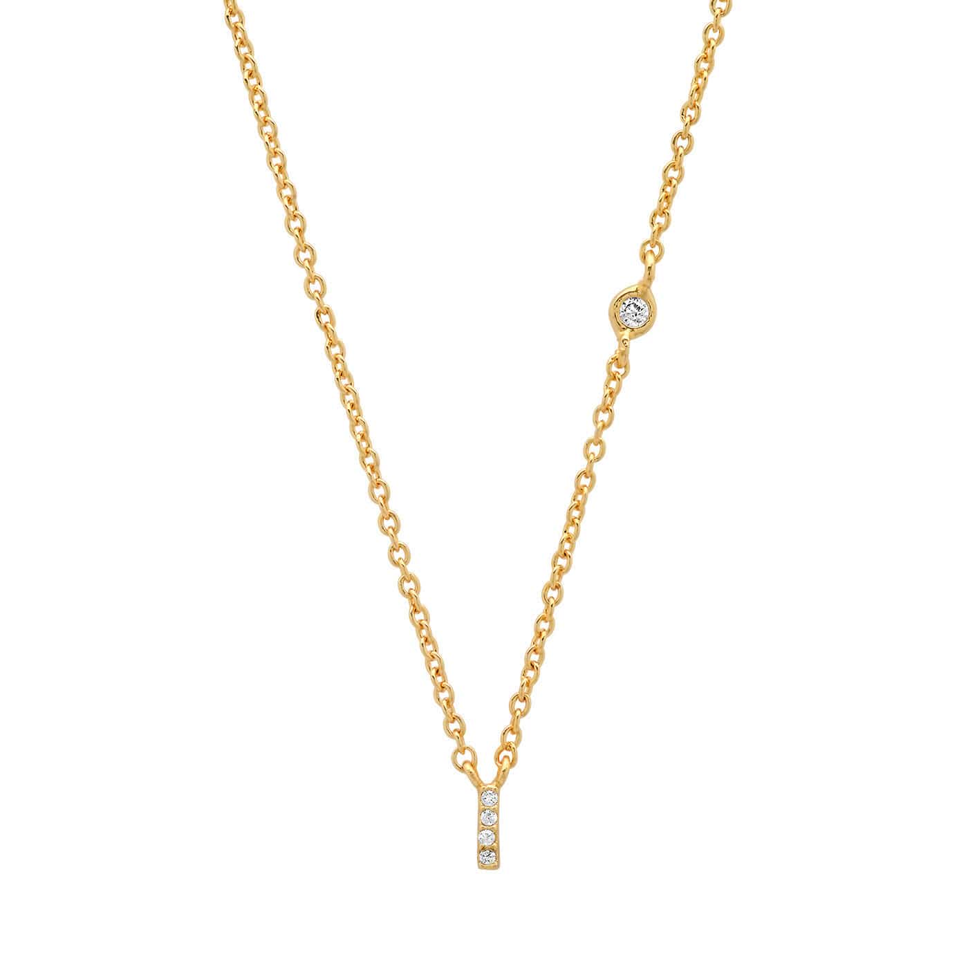 CZ Initial Necklace