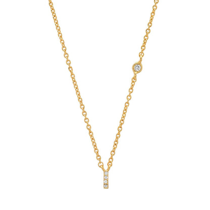 CZ Initial Necklace