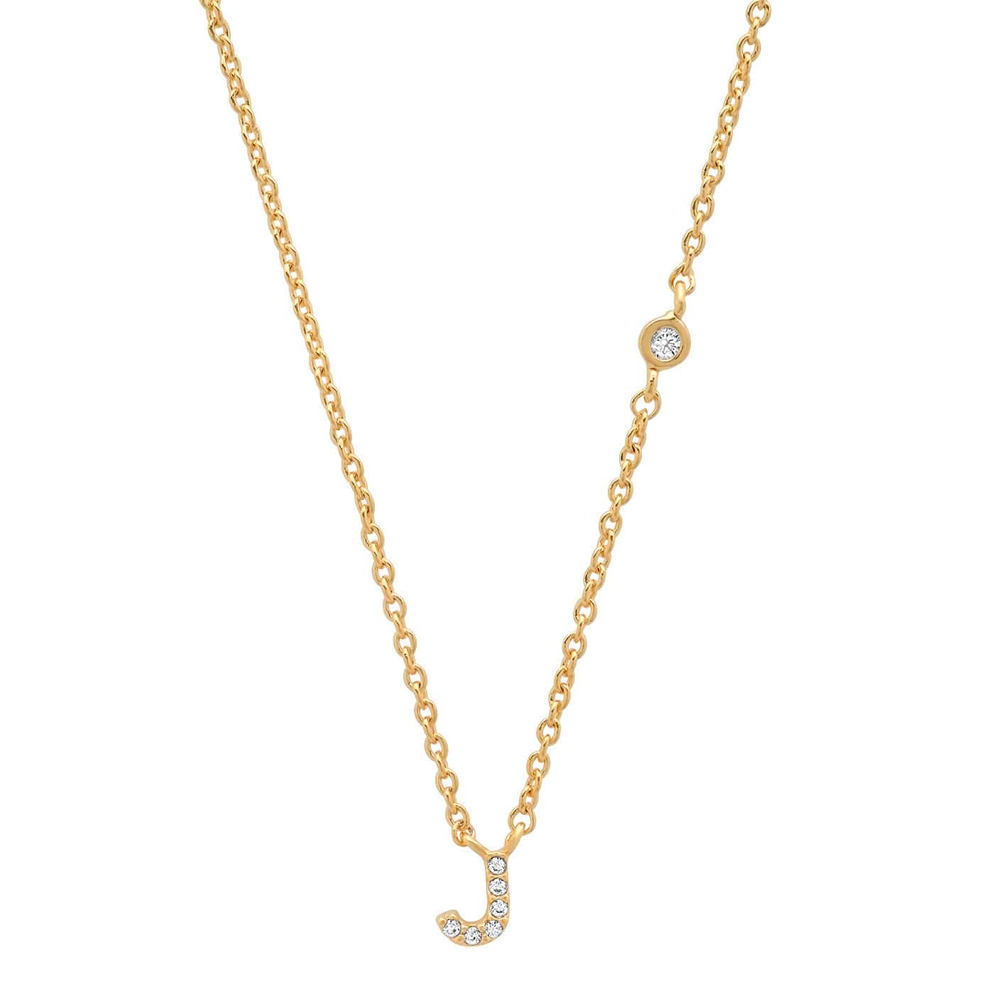 CZ Initial Necklace