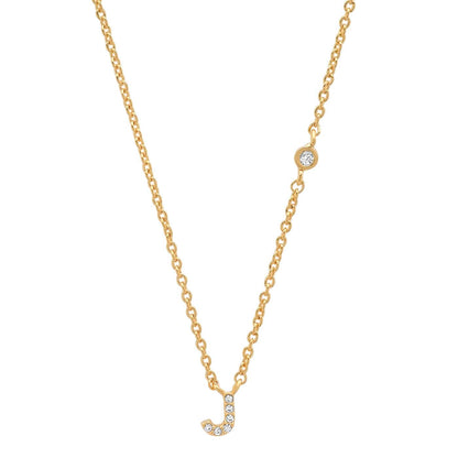 CZ Initial Necklace