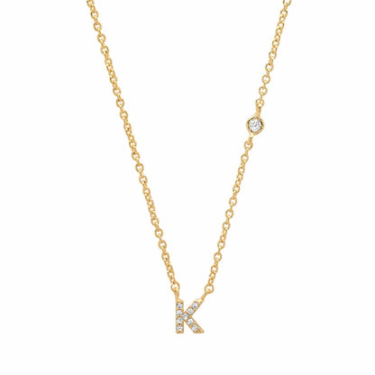 CZ Initial Necklace