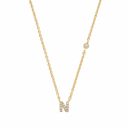 CZ Initial Necklace