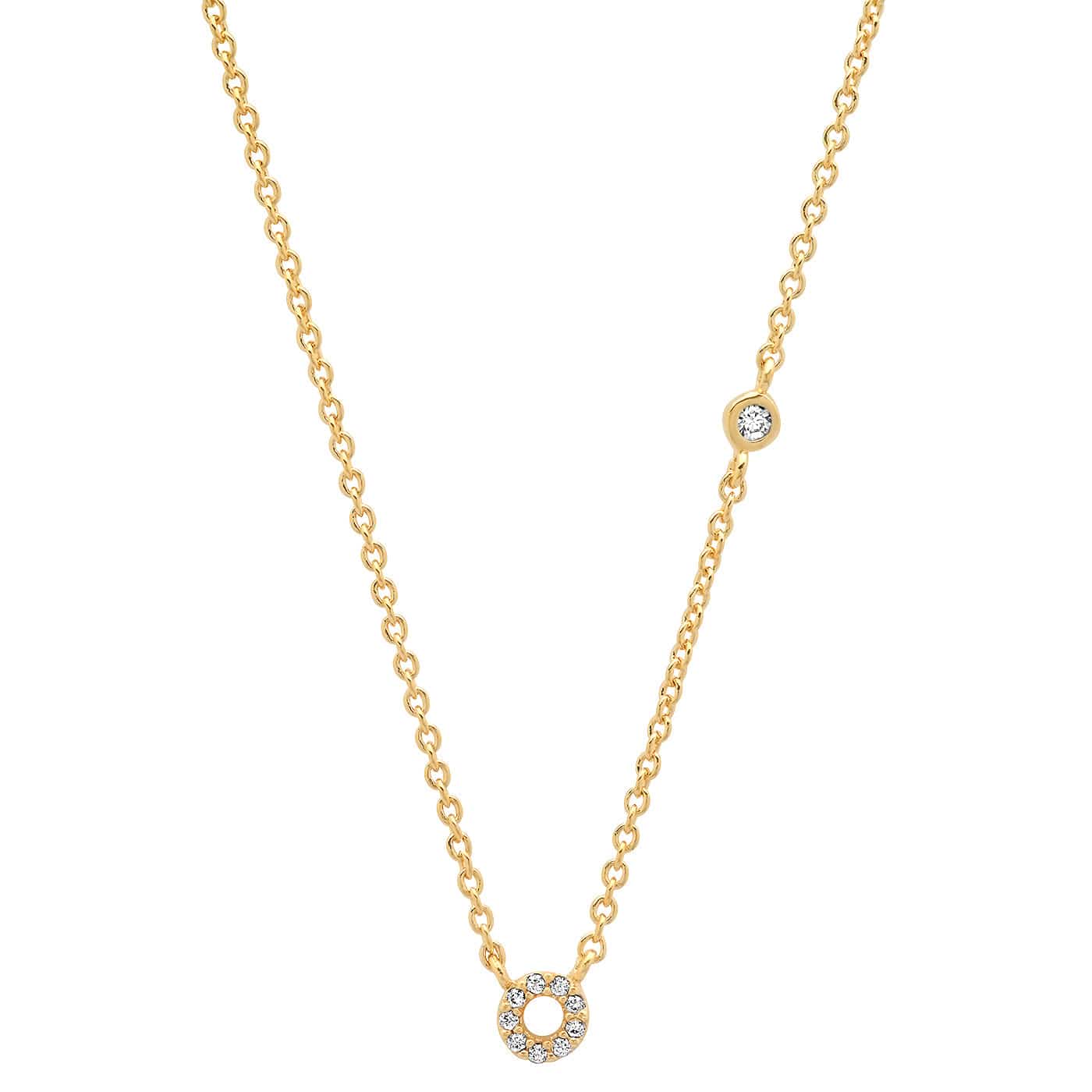 CZ Initial Necklace