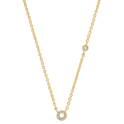 CZ Initial Necklace