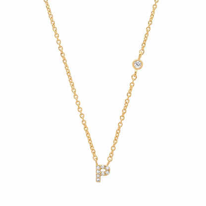 CZ Initial Necklace