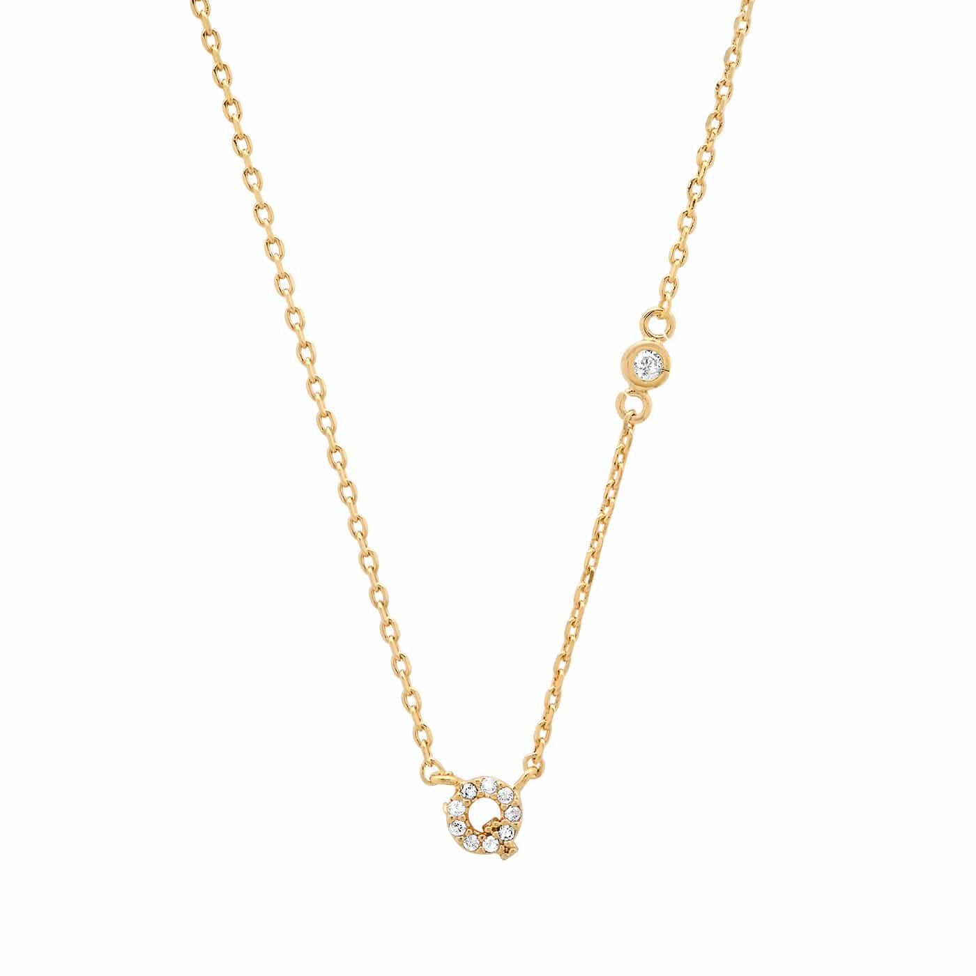 CZ Initial Necklace