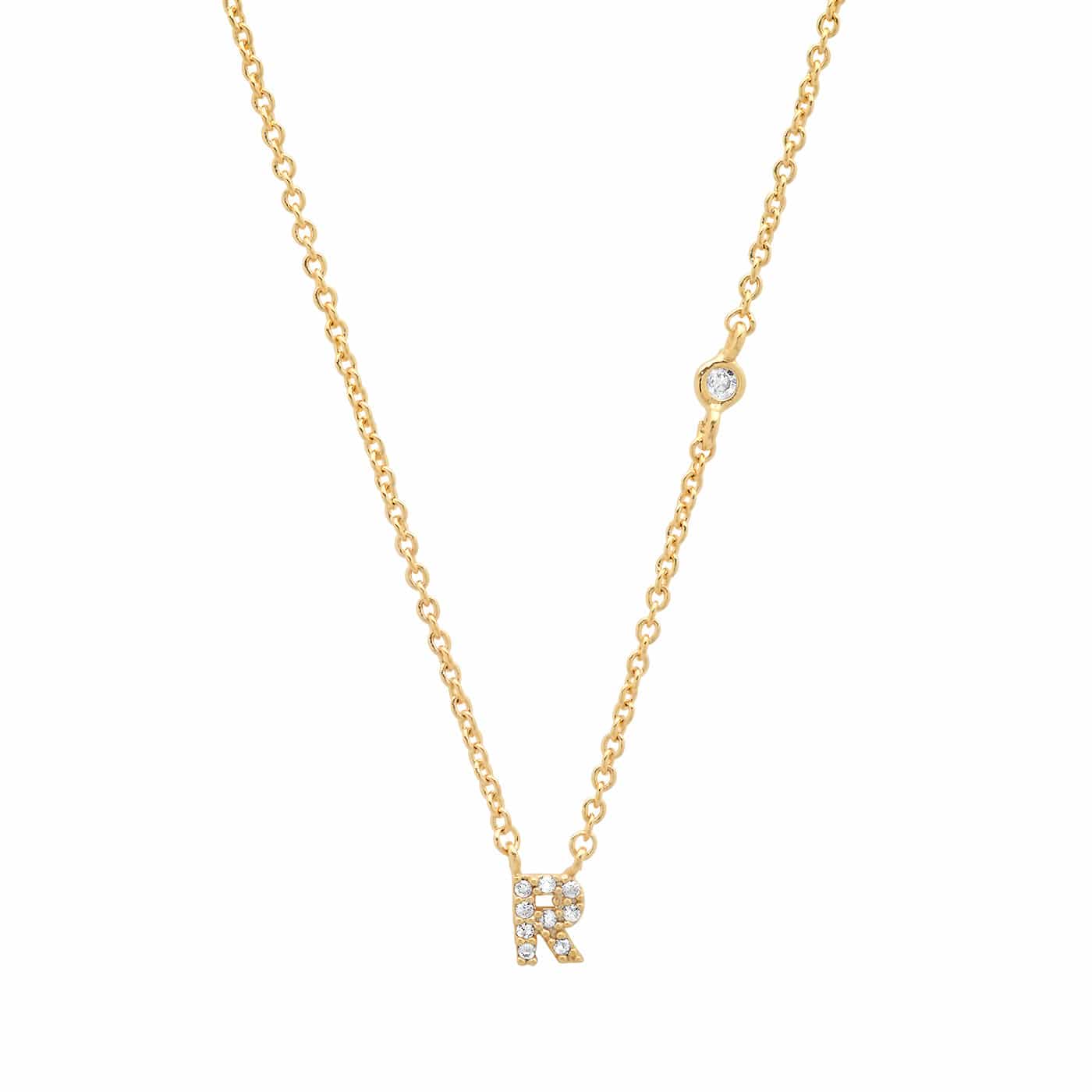 CZ Initial Necklace