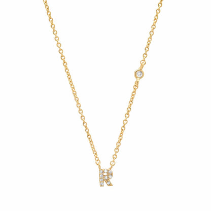 CZ Initial Necklace