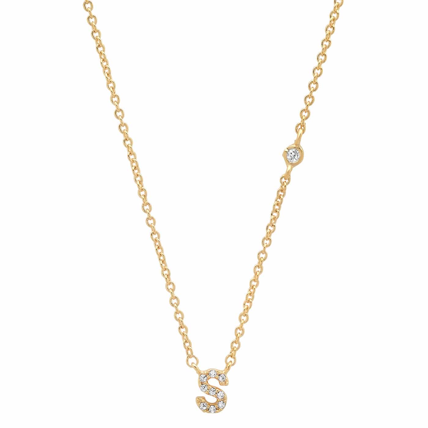 CZ Initial Necklace