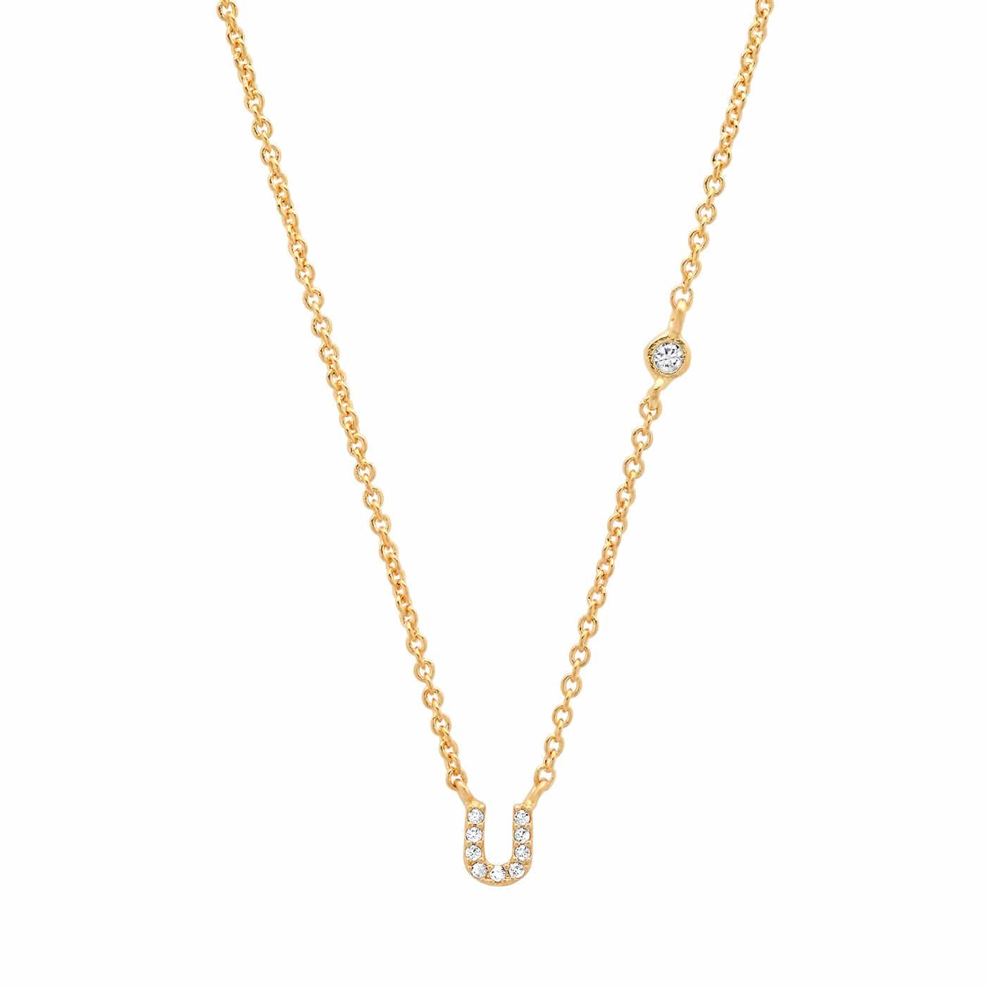 CZ Initial Necklace