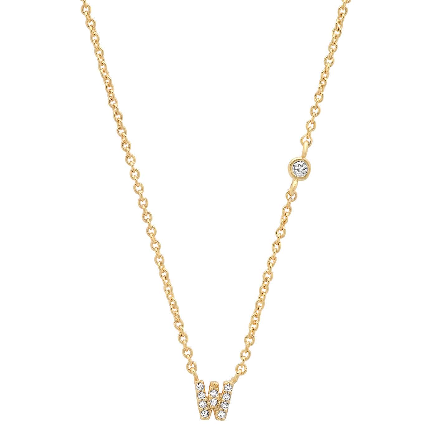 CZ Initial Necklace