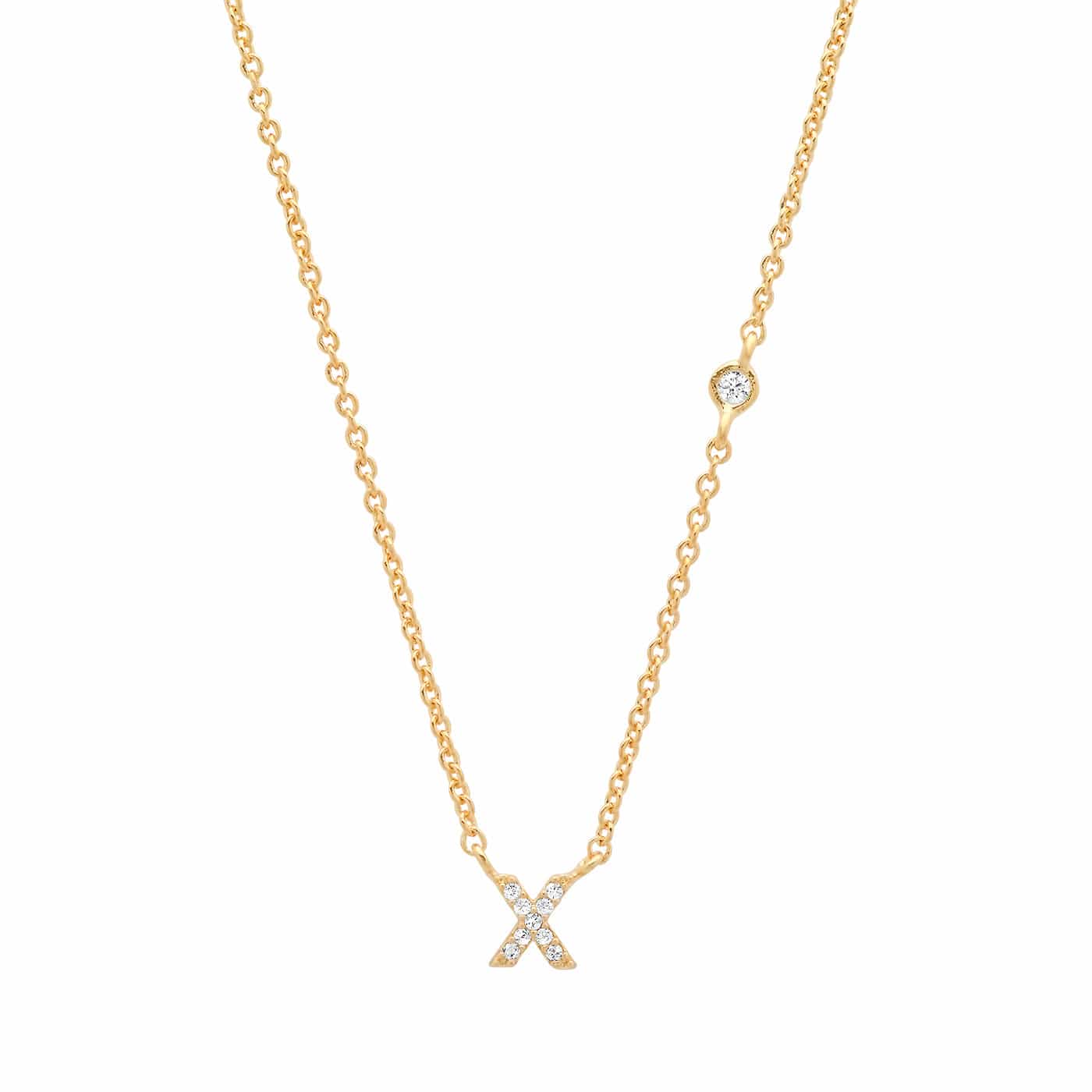 CZ Initial Necklace