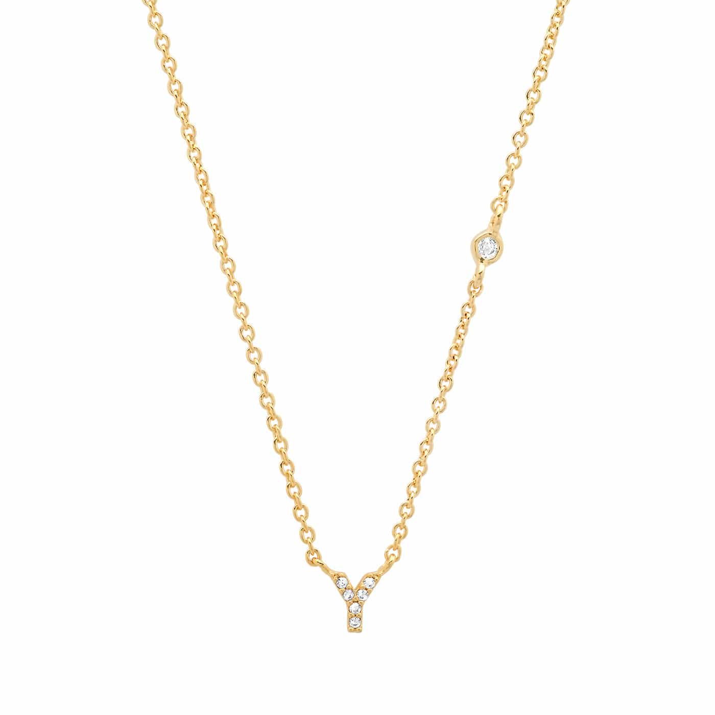 CZ Initial Necklace
