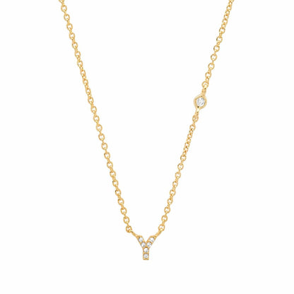 CZ Initial Necklace
