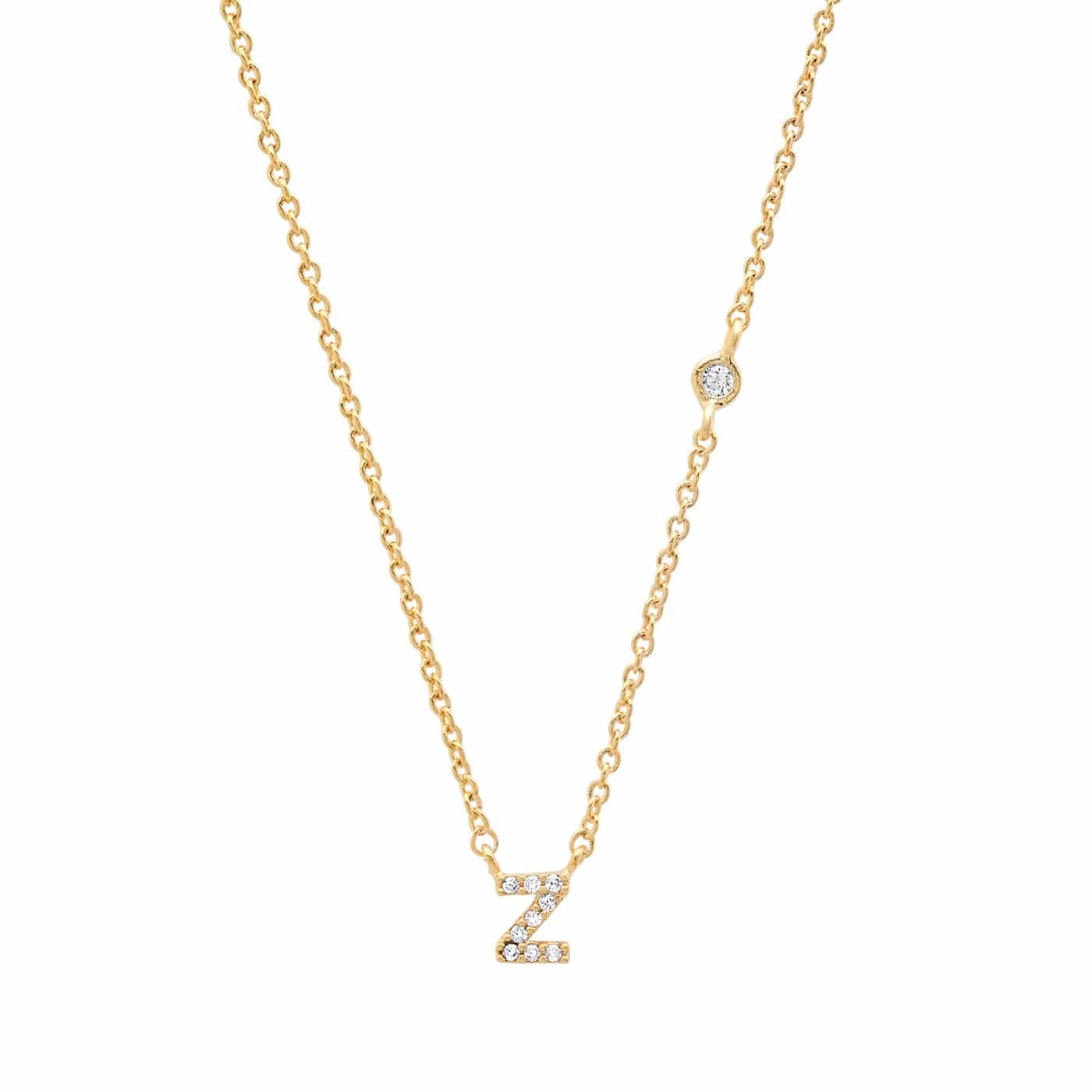 CZ Initial Necklace