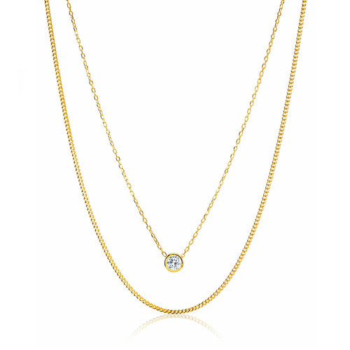 CZ Necklace (5.2mm round)
