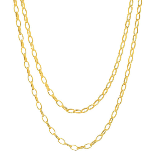Double Chain Link Necklace