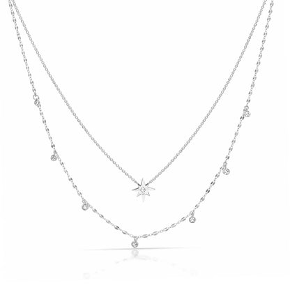 Double Layer Starburst Necklace