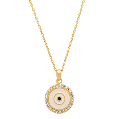 Enamel Evil Eye Pendant