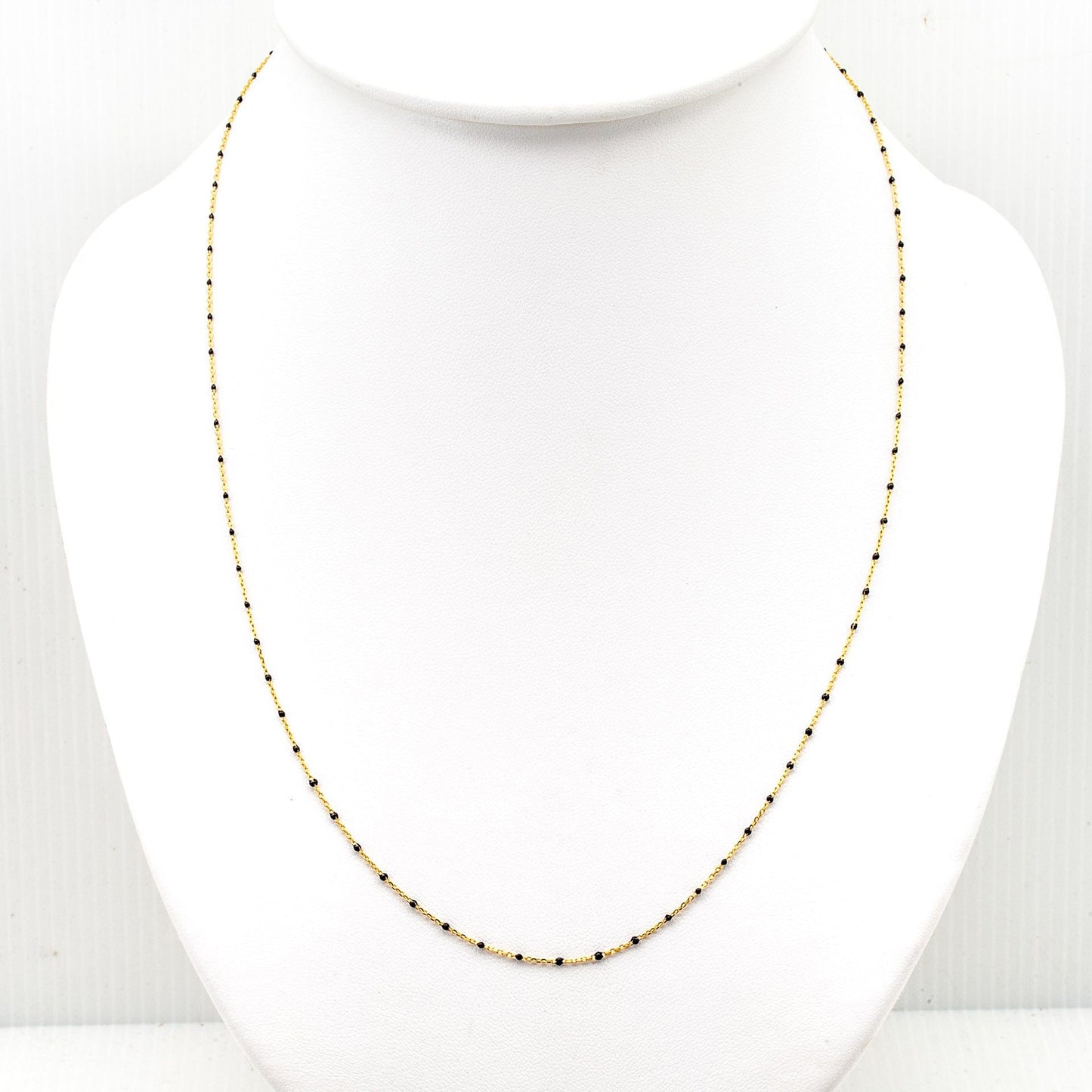 Gold Vermeil Chain Enamel BNecklace