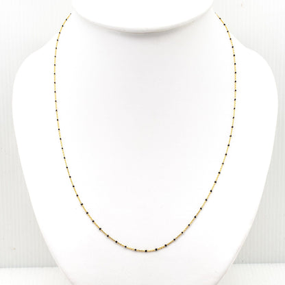 Gold Vermeil Chain Enamel BNecklace