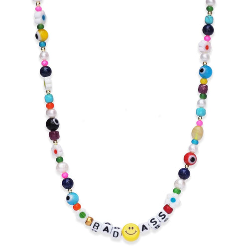 Handmade Beaded Bad Ass Necklace