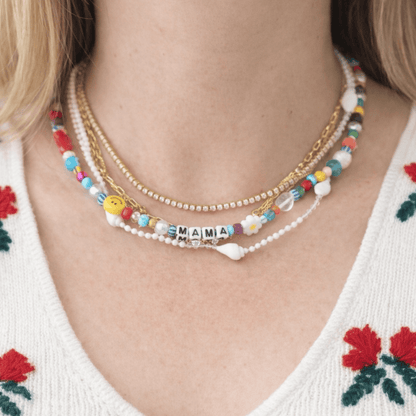 Handmade Mama Beaded Necklace