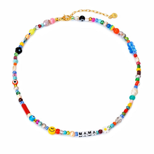 Handmade Mama Beaded Necklace
