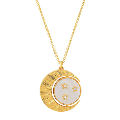 Crescent Moon Pendant Necklace