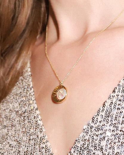 Crescent Moon Pendant Necklace