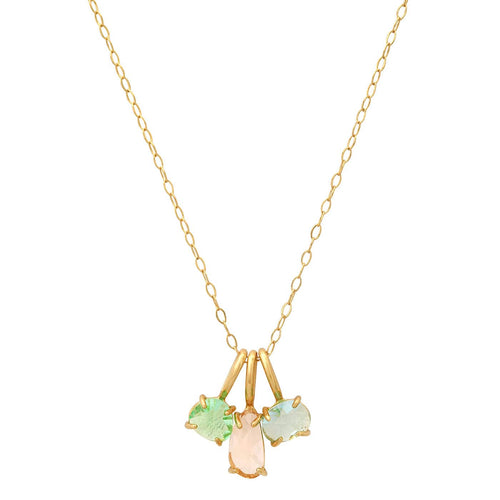 Multi-Pendant Pastel Necklace