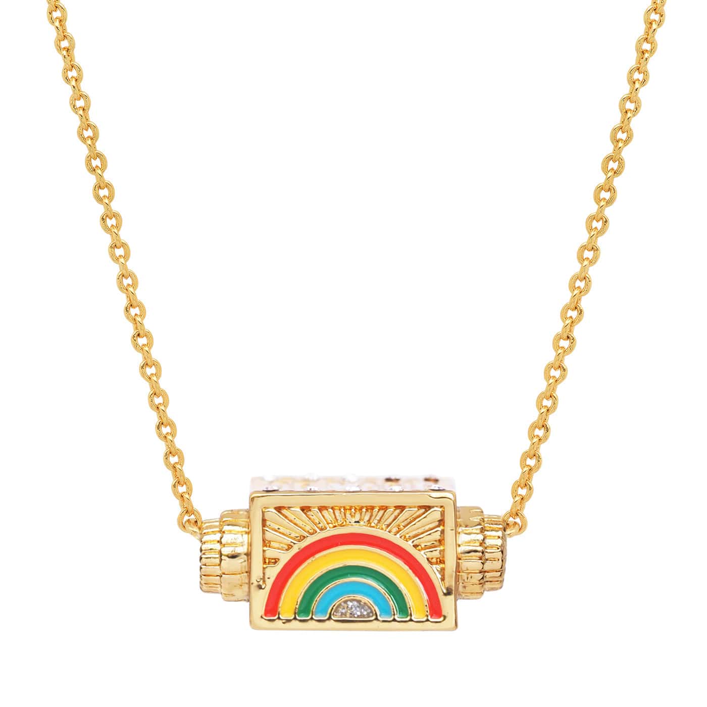 Mystic Mushroom Pendant Spinner Necklace