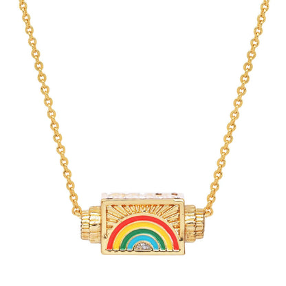 Mystic Mushroom Pendant Spinner Necklace