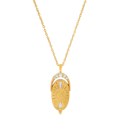 Oval Coin Necklace