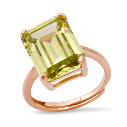 Emerald Cut Solitaire Ring