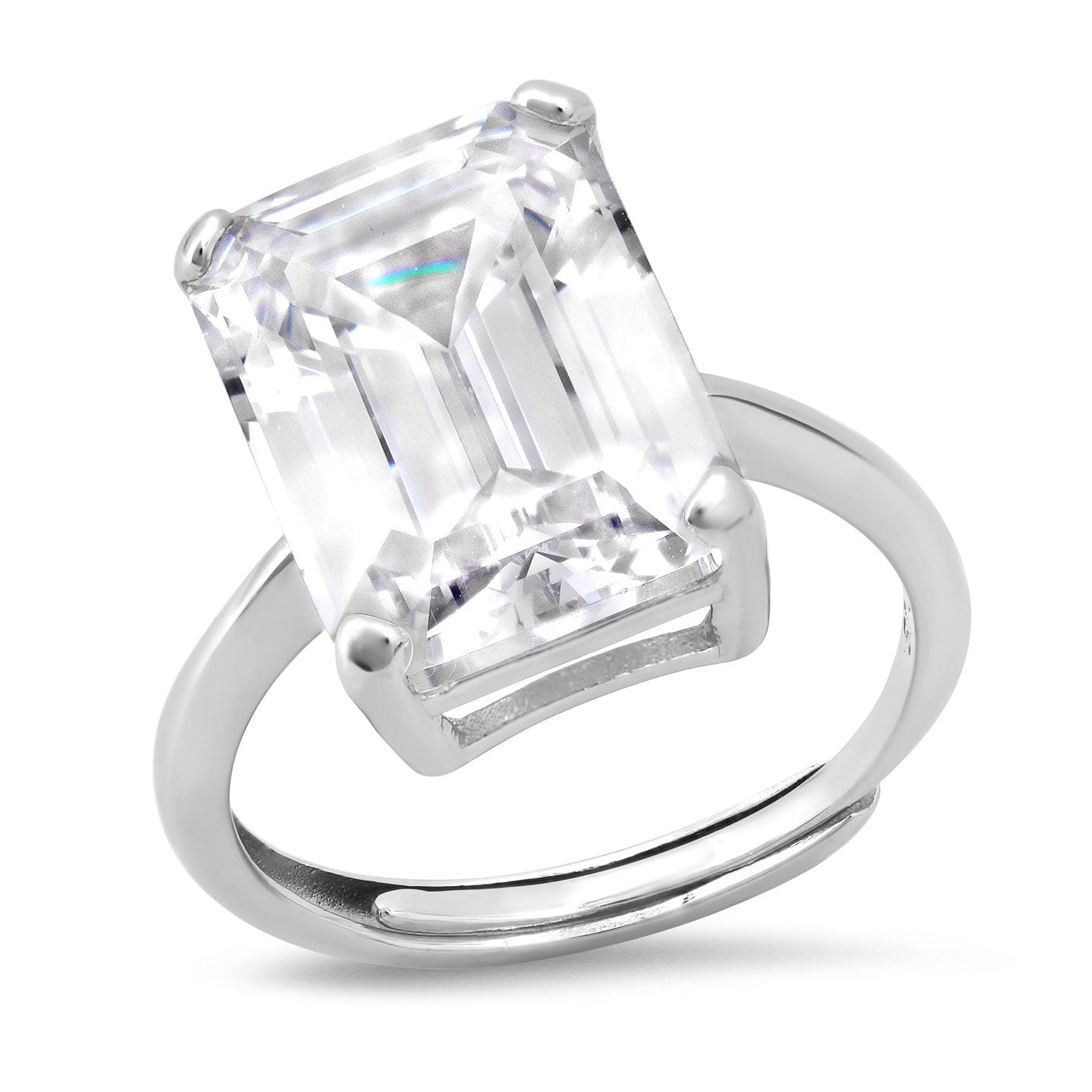 Emerald Cut Solitaire Ring