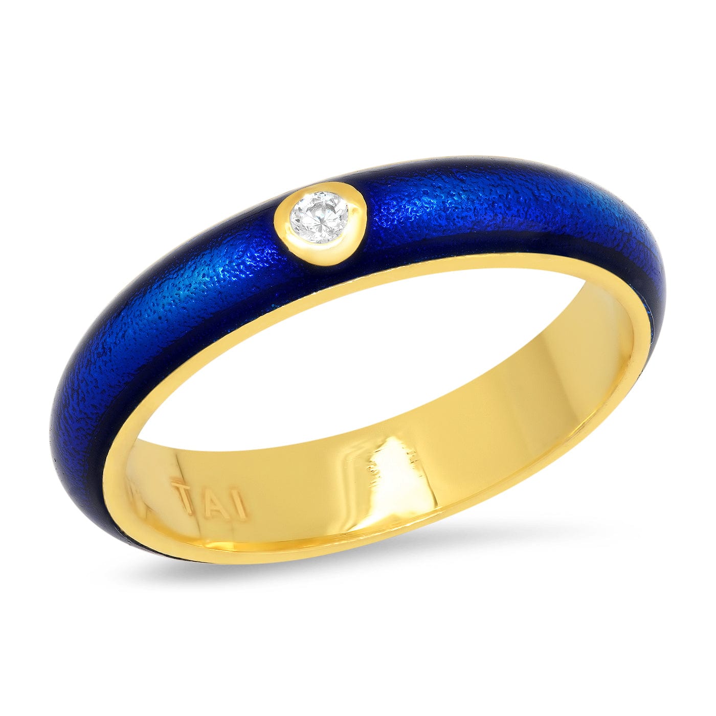 Gold Vermeil Enamel Ring