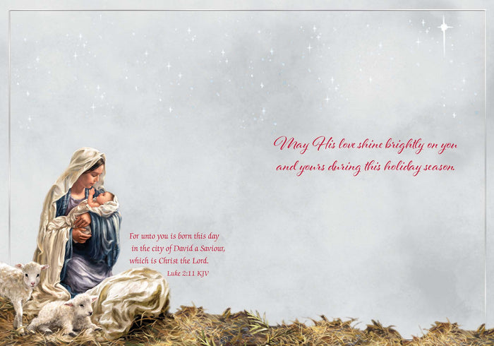 The Lamb of God | Shared Blessings Christian Christmas Cards, 18 Count, 5 x 7 Inch