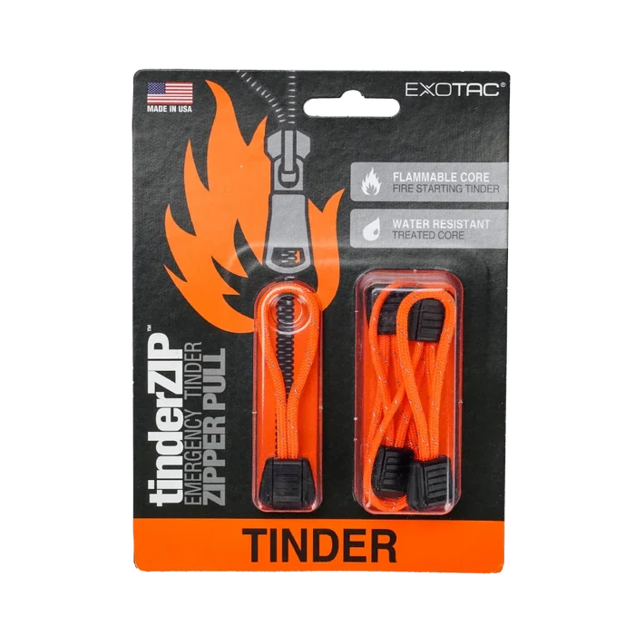 Tinderzip Zipper Pull - 5 Pack - Army and Outdoors - Load Accessories