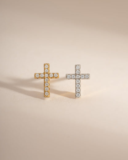 Tiny Cross Studs