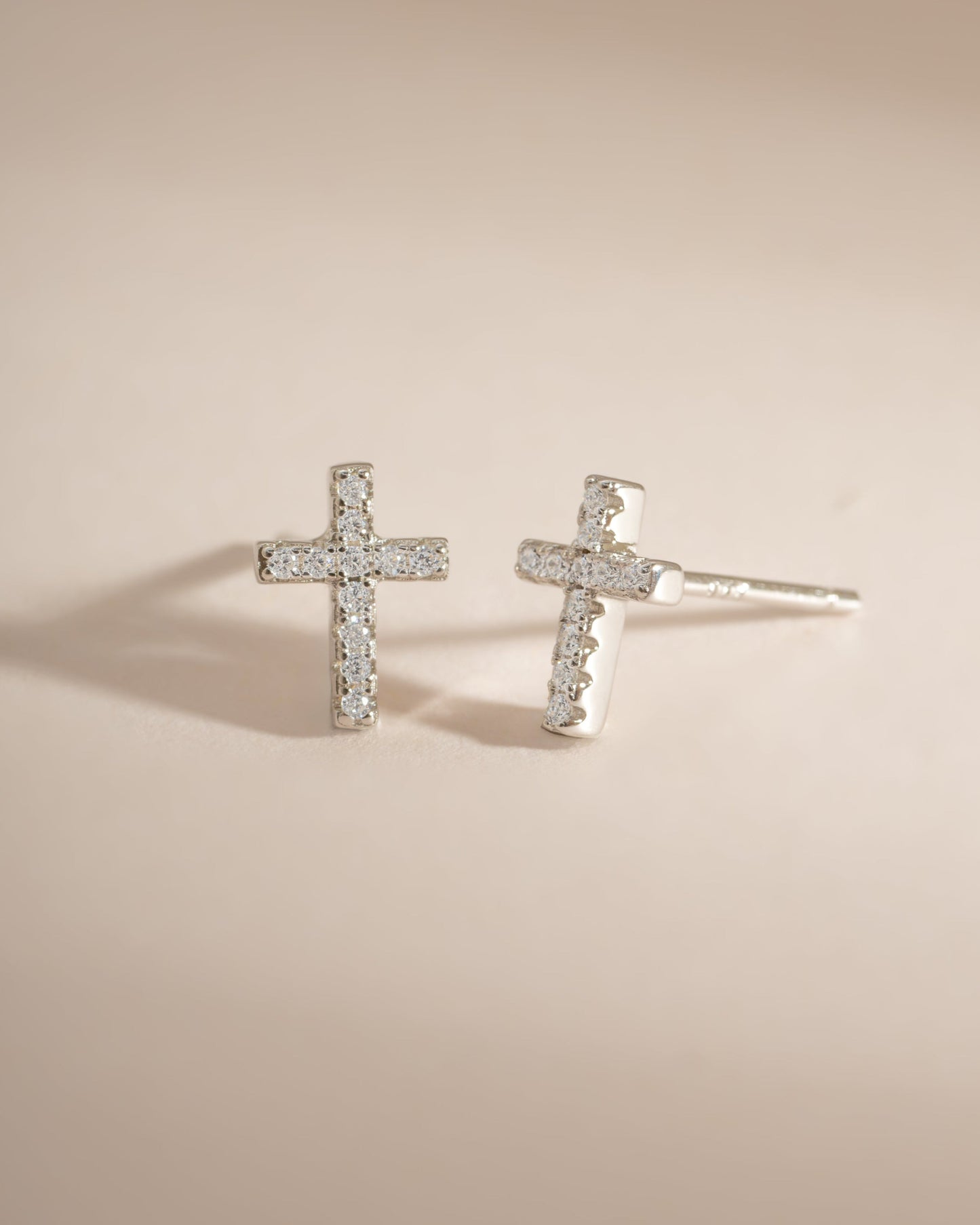 Tiny Cross Studs