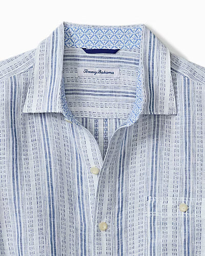 TOMMY BAHAMA BLUE ROYAL STRIPE SHIRT