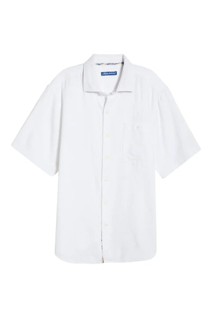 TOMMY BAHAMA BREEZE ISLAND JACQUARD SHORT SLEEVE BUTTON UP